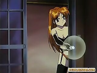BDSM hentai featuring a gorgeous shemale with a BBC and expert oral skills.